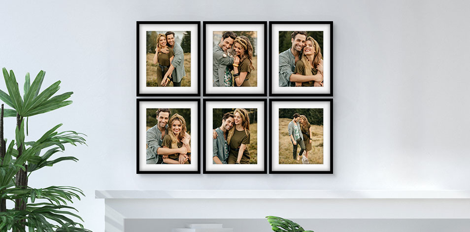 16x20 Black - Set of 6