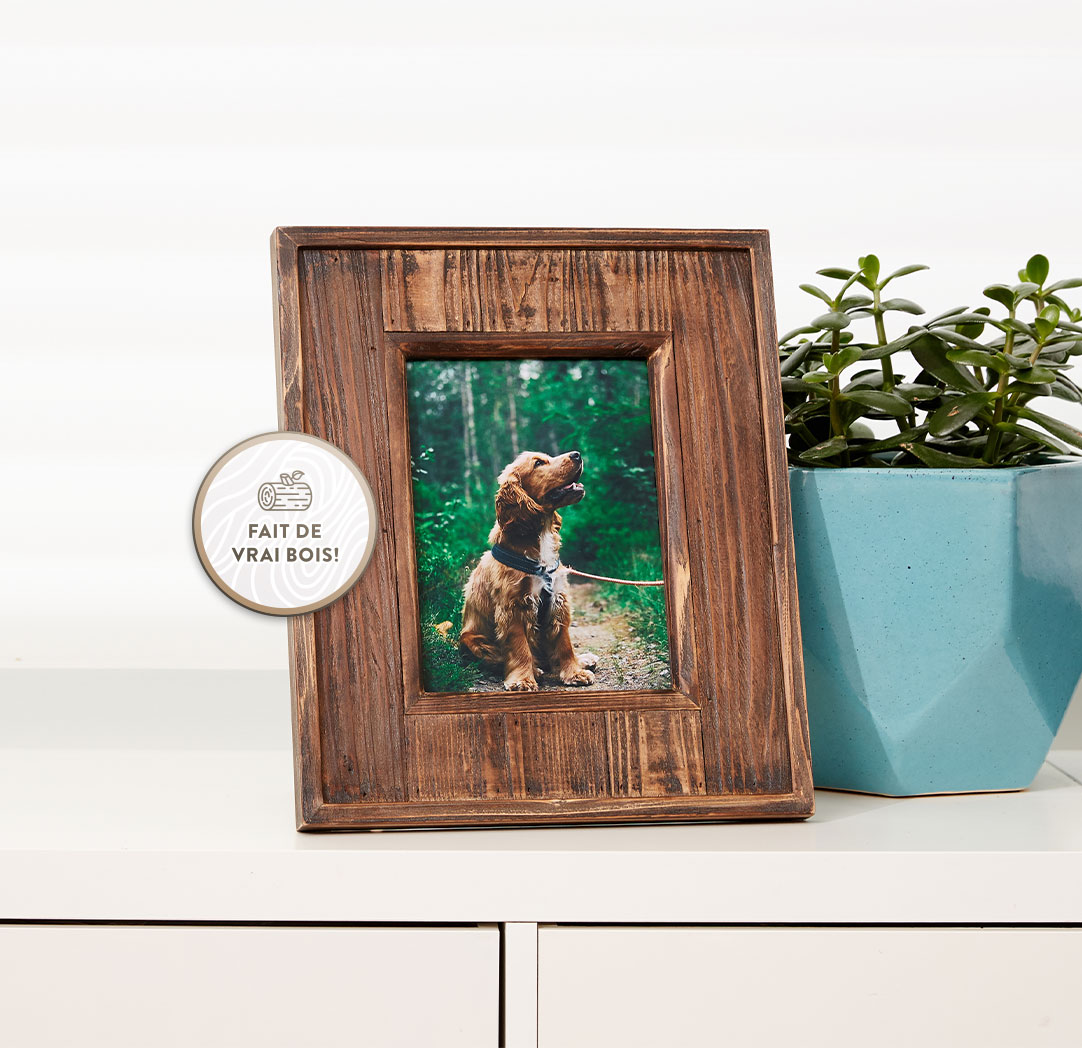 Cadre à panneau de bois 6 x 8 po