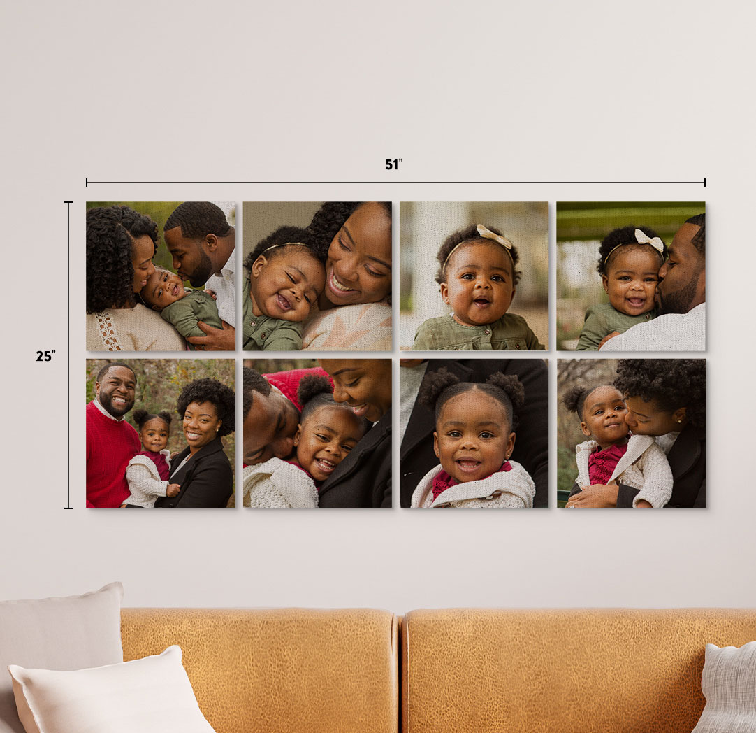 12x12 Premium Canvas - Set of 8