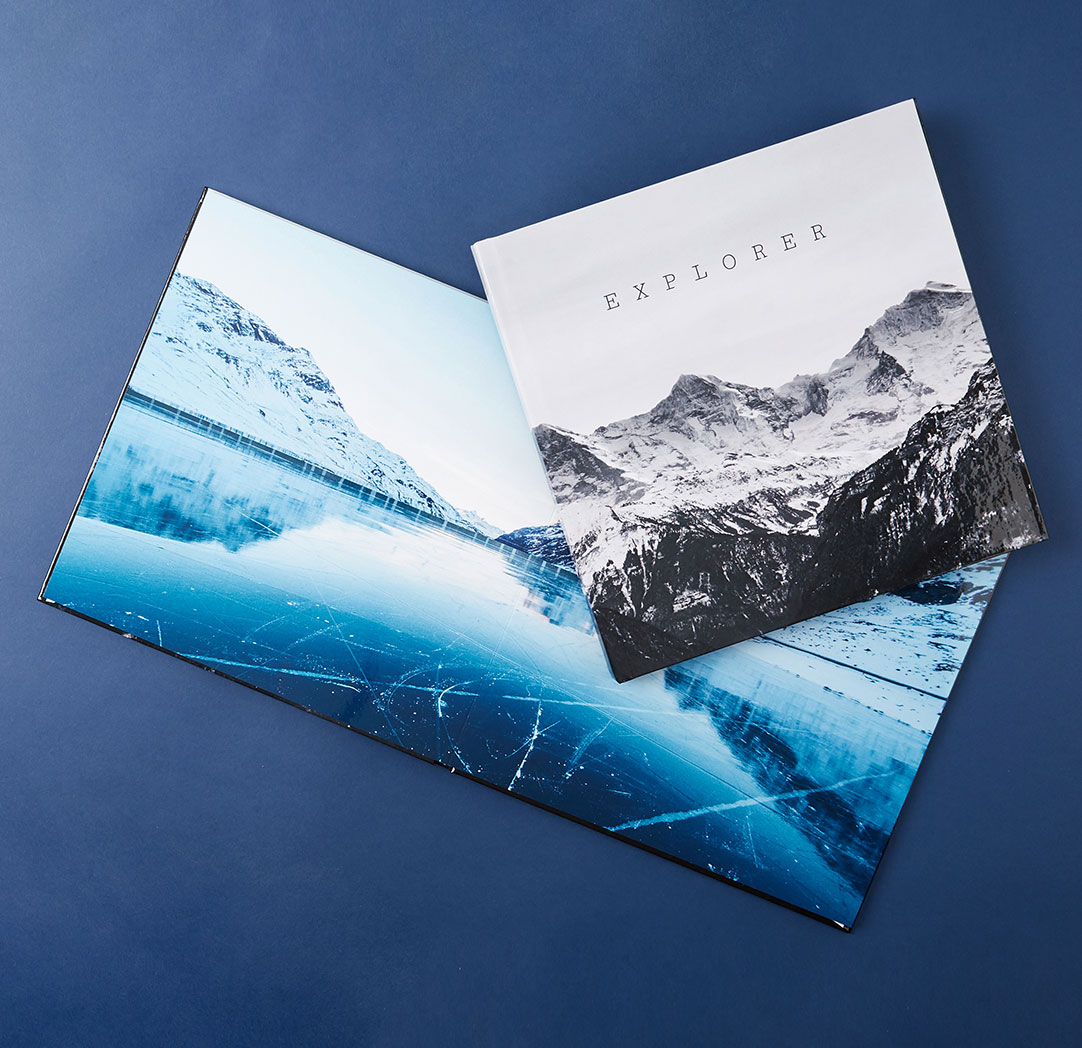 Albums photo à plat