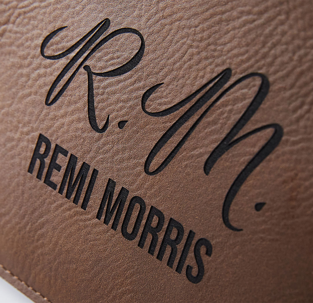 Personalized Brown Leather Wallet