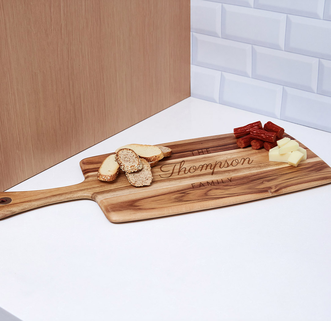 Personalized Rectangular Acacia Wood Cutting Board