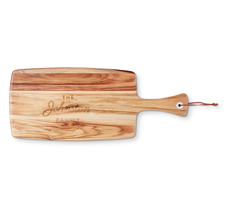 Personalized Rectangular Acacia Wood Cutting Board