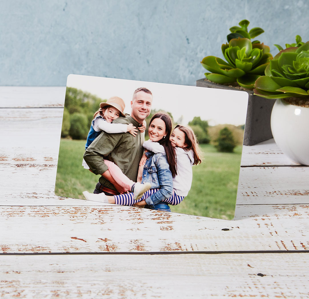 Photos sur plaque de métal de 4 x 6 po