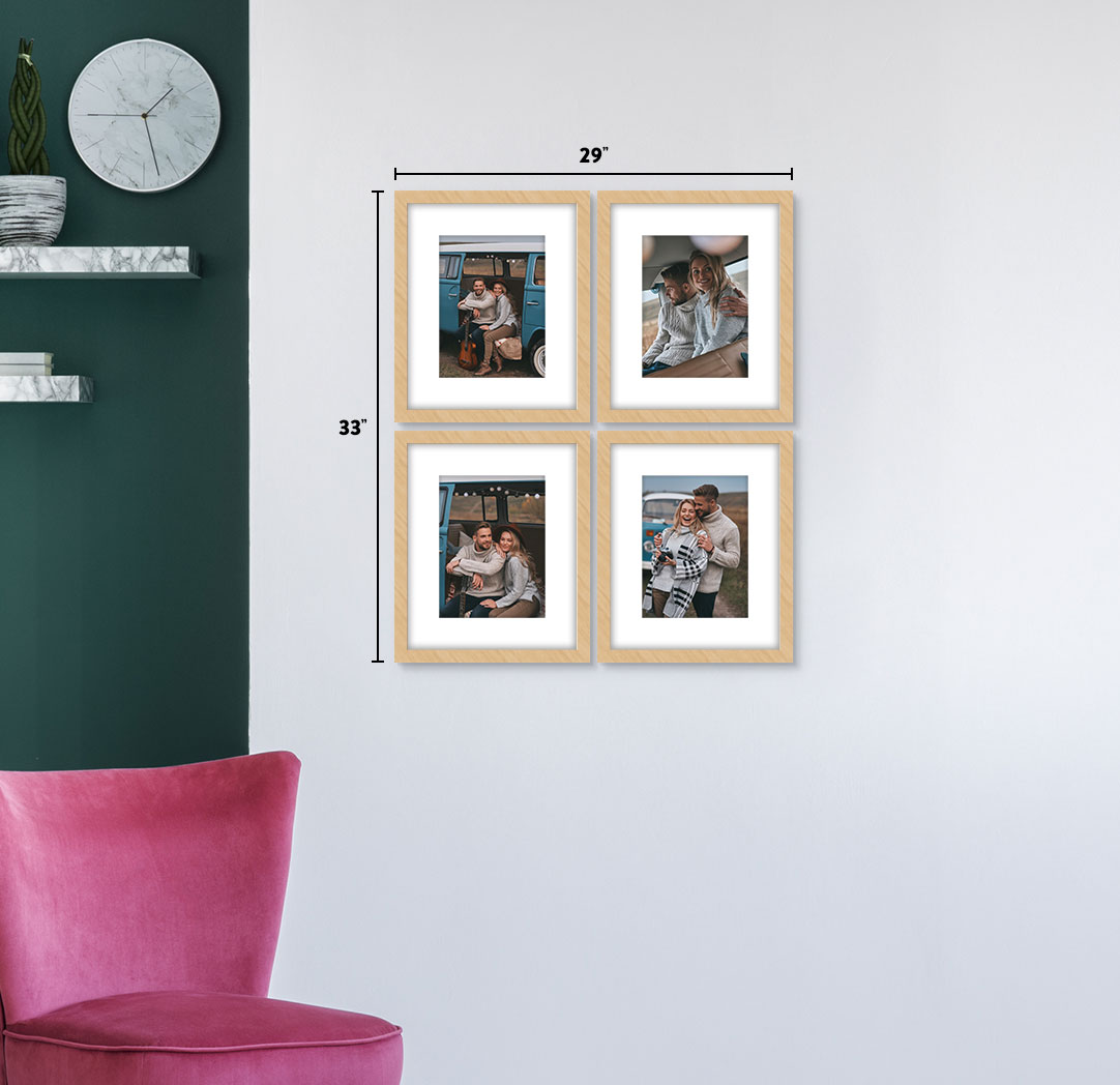 8x10 Wood - Set of 4