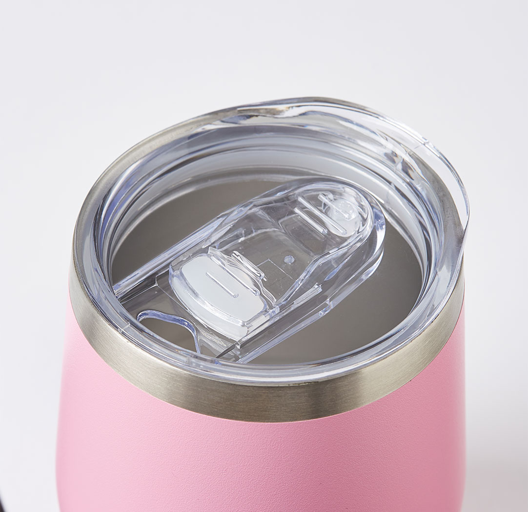 Gobelet personnalisé rose de 12 oz