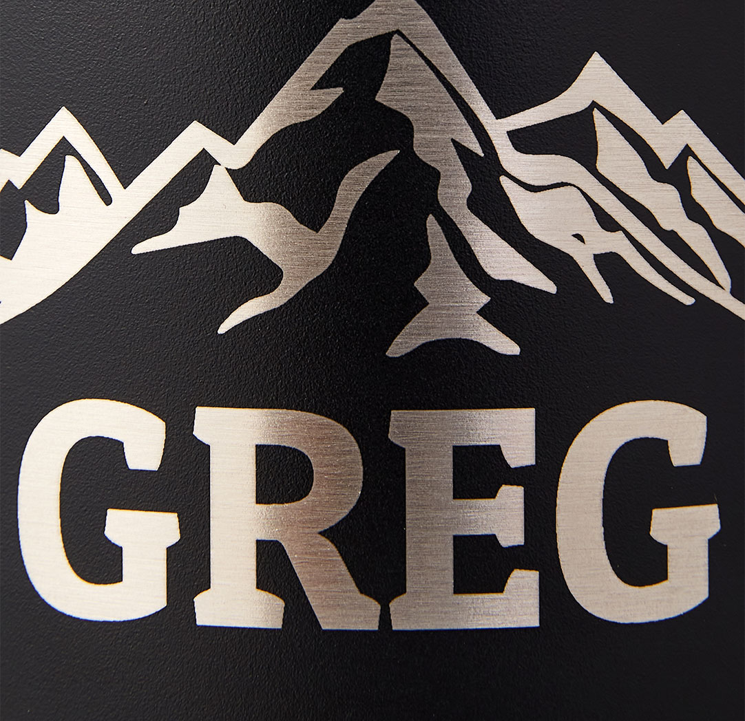 64oz. Black Personalized Bottle