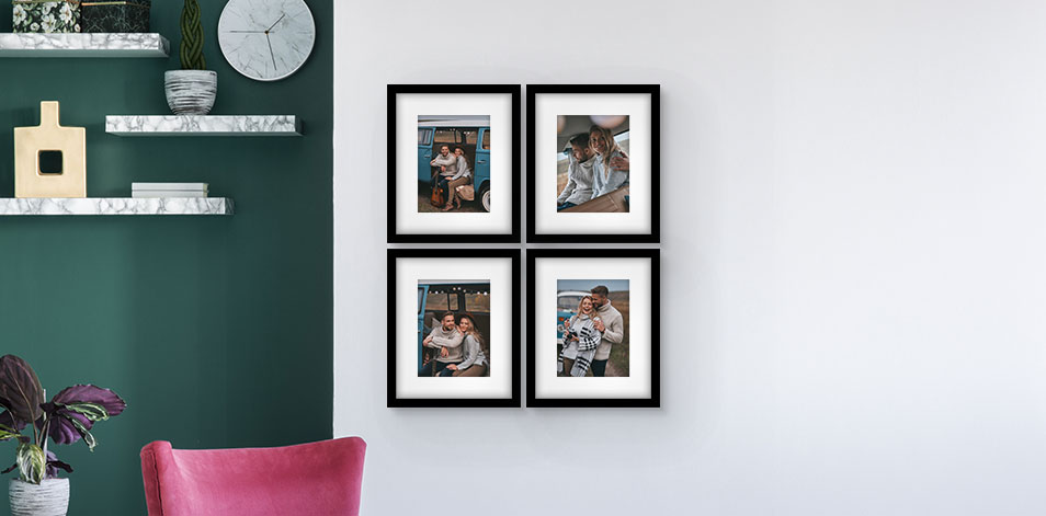 8x10 Black - Set of 4