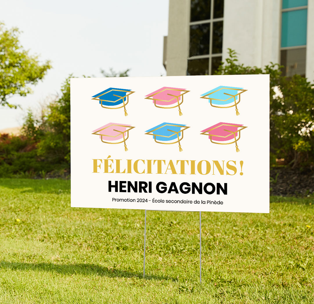 Affiche de jardin de 24 x 36 pouces