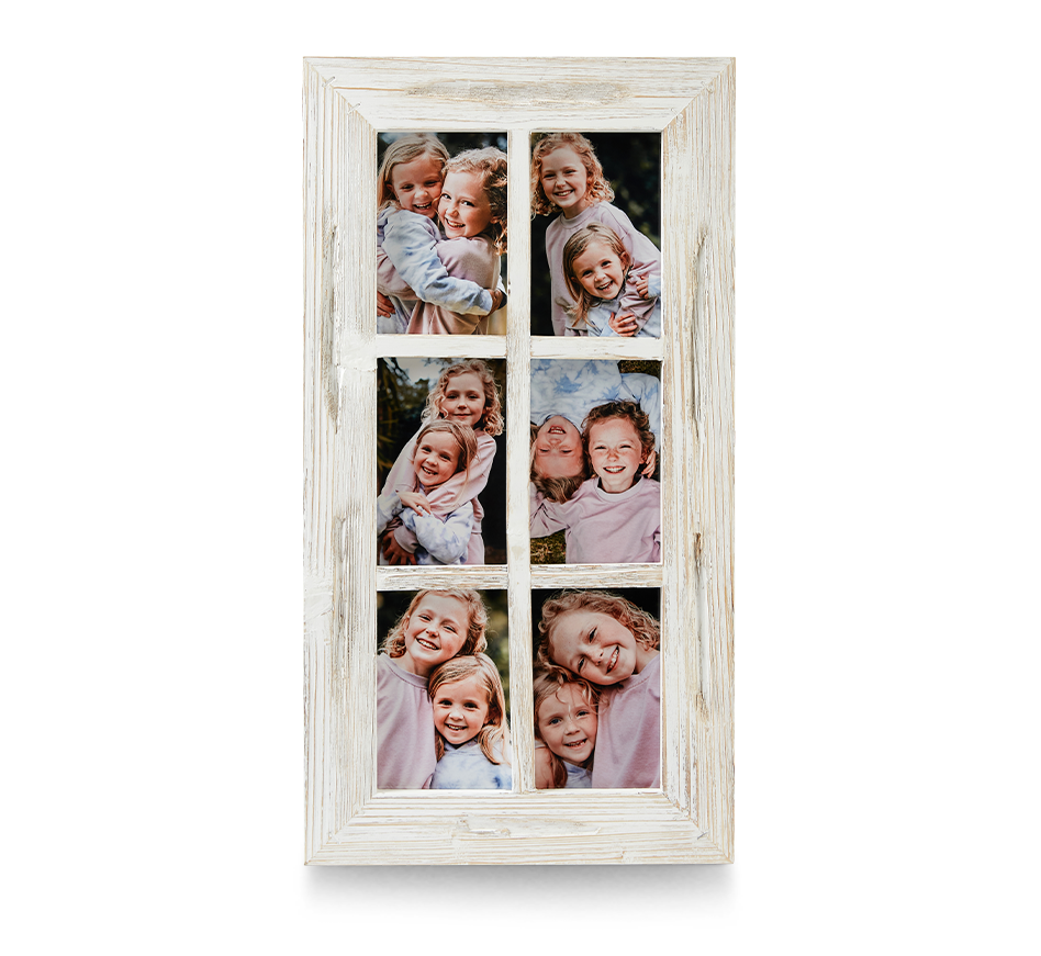 Cadre en bois blanc rustique 4 x 6 po (6)