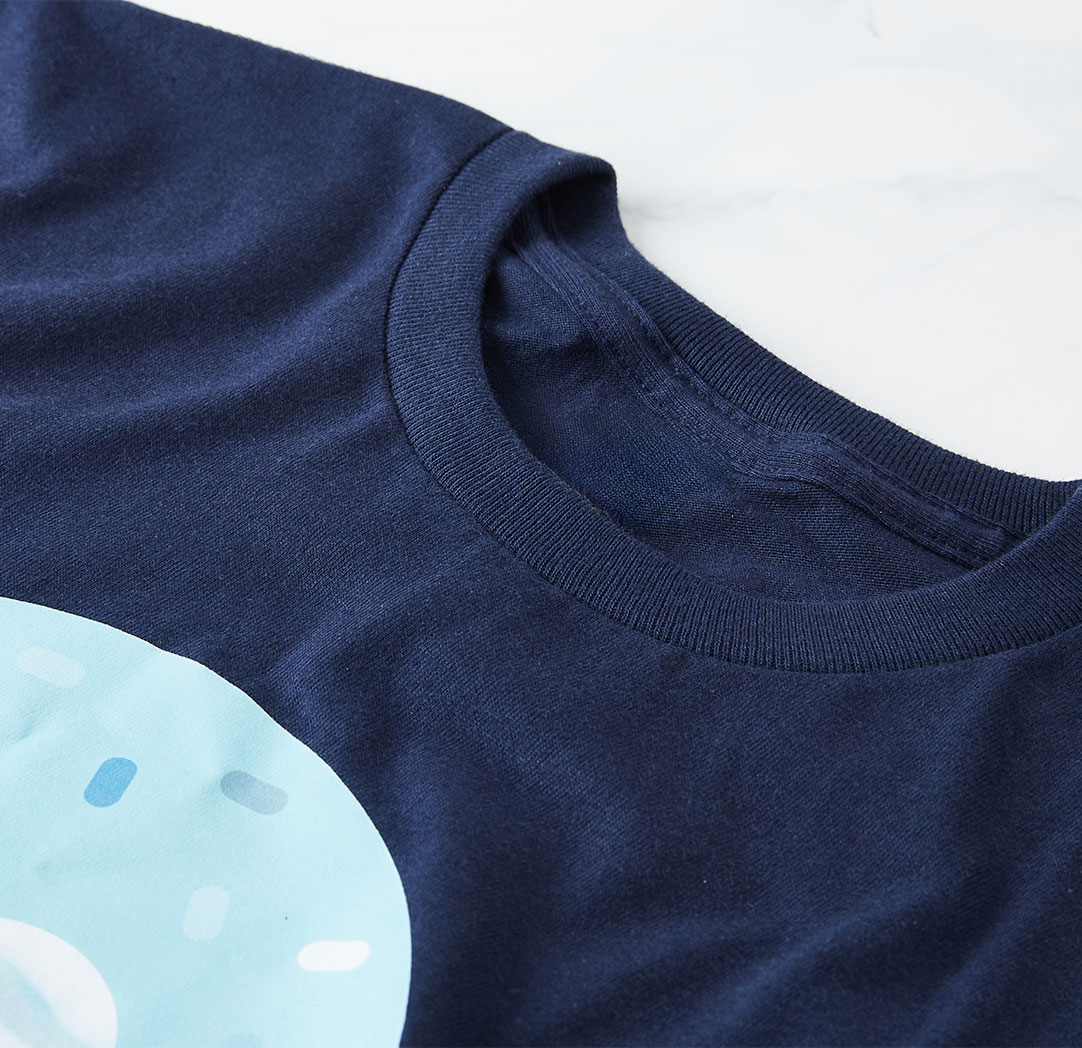 T-shirt jeunes - bleu marin (moyen)