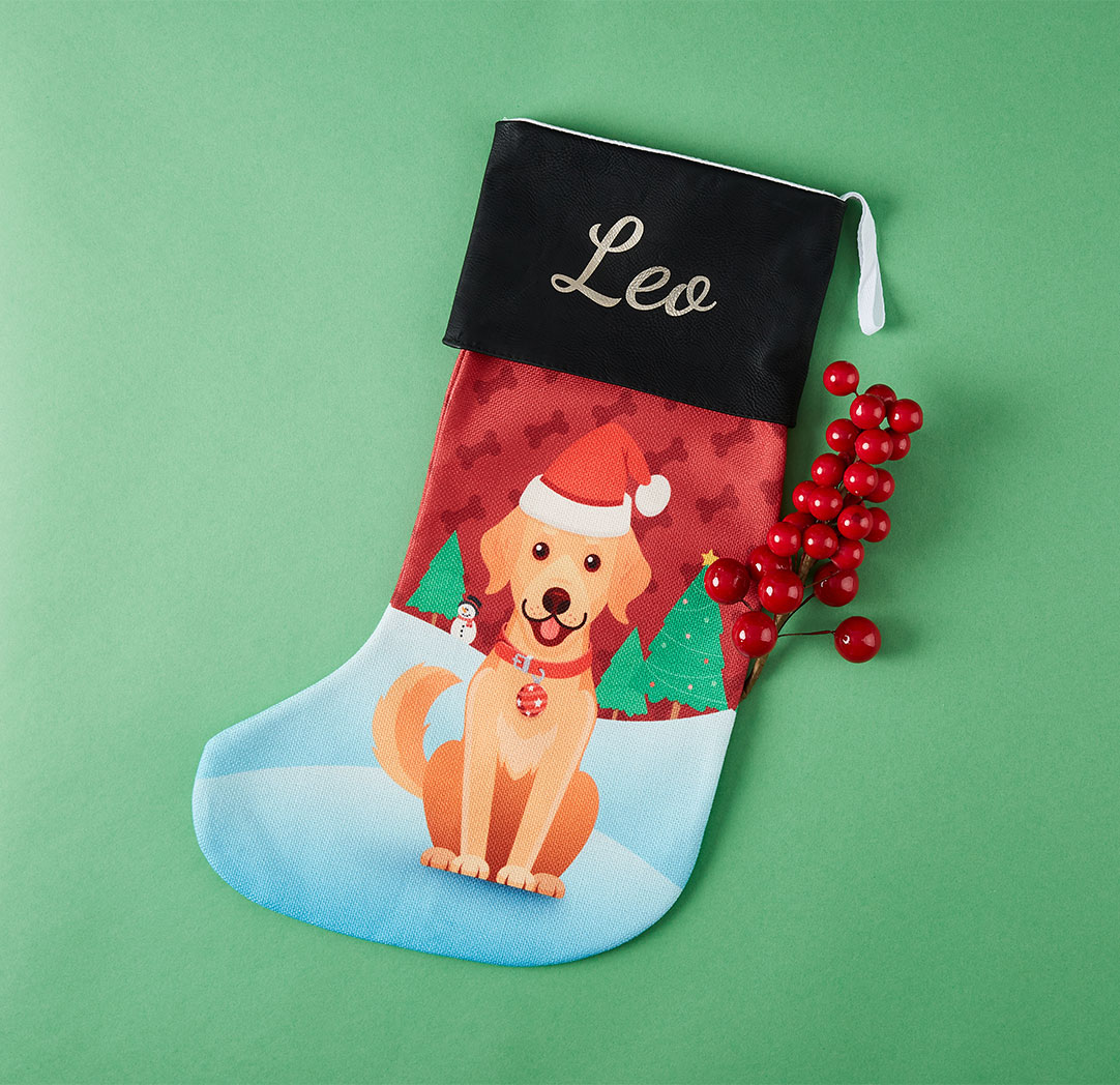 Bas de Noël personnalisé - Chien