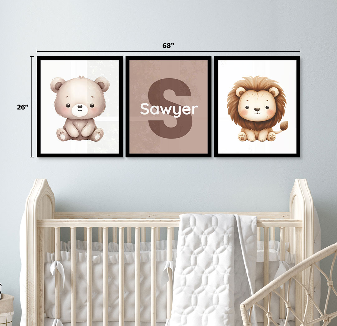 Set of 3 - Themed 16x20 Black Frames