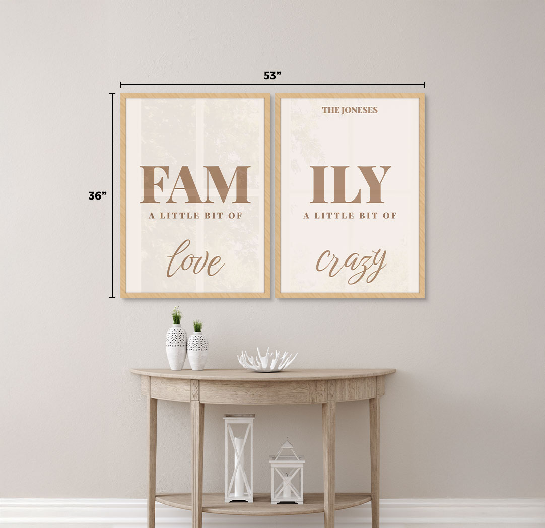 Set of 2 - Themed 20x30 Wood Frames