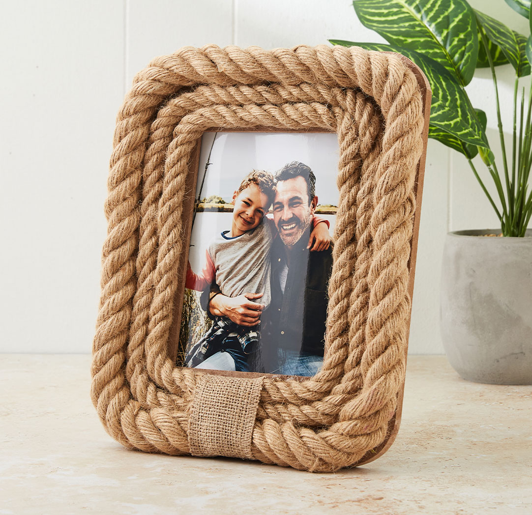 Cadre en corde de jute 5 x 7 po