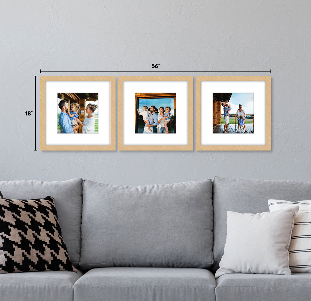 12x12 Wood - Set of 3