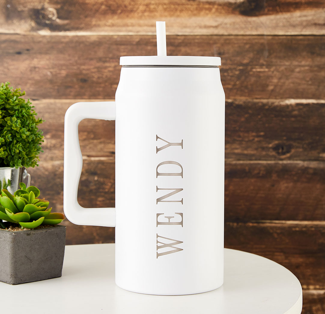 Gobelet personnalisé blanc de 50 oz