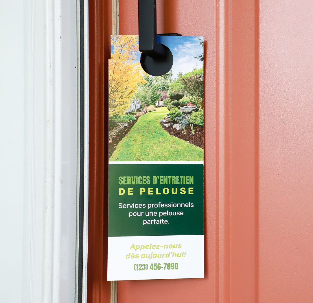 Affichette de porte de 4,25 x 11 po
