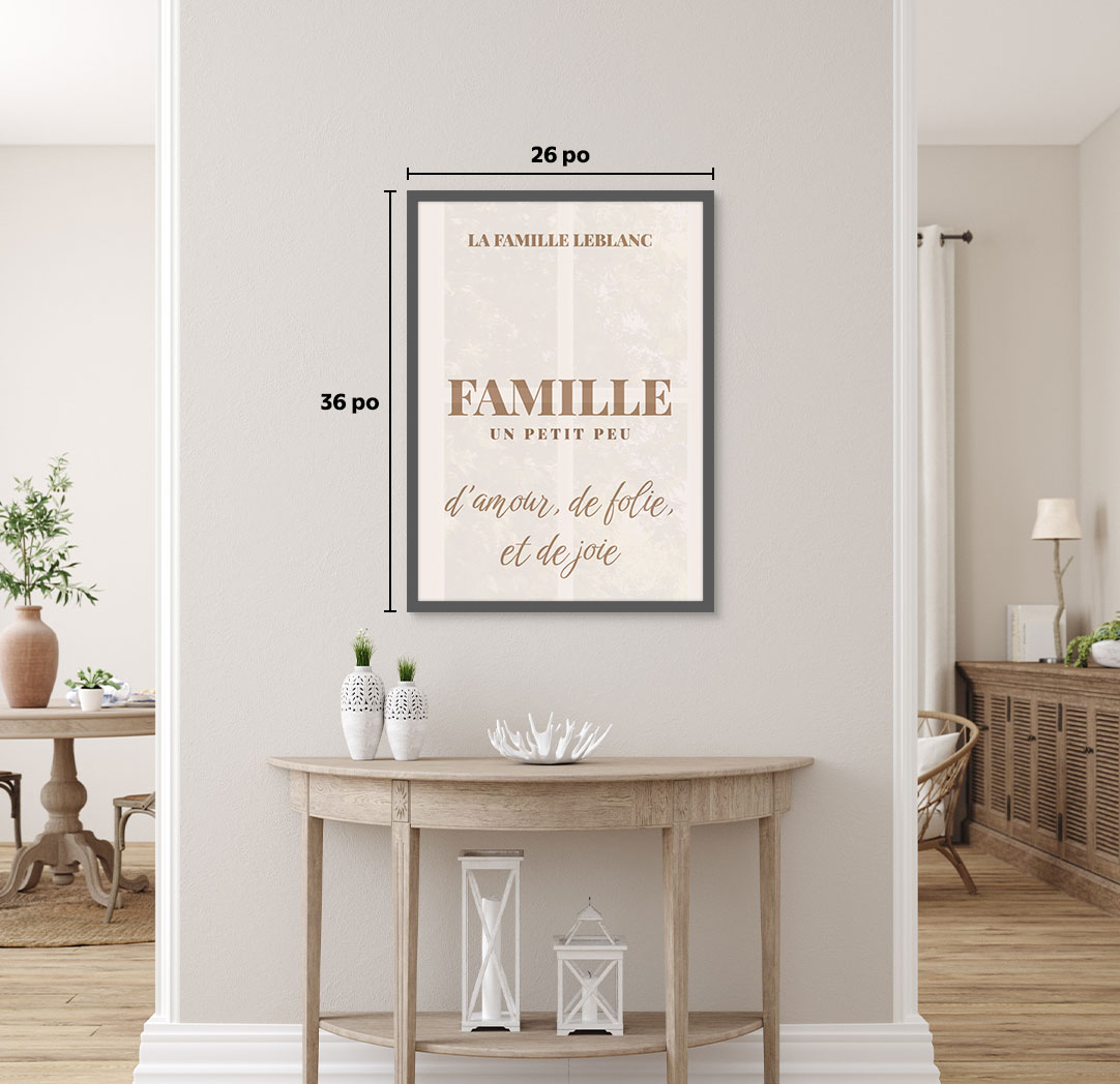 Affiche Étincelle thématique de 20 x 30 po avec cadre gris