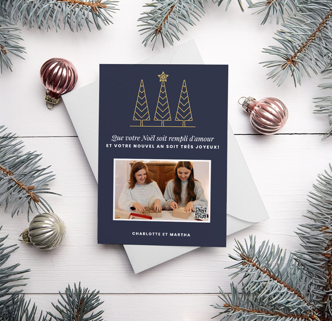 Cartes vidéo velours non pliées de 5 x 7 po