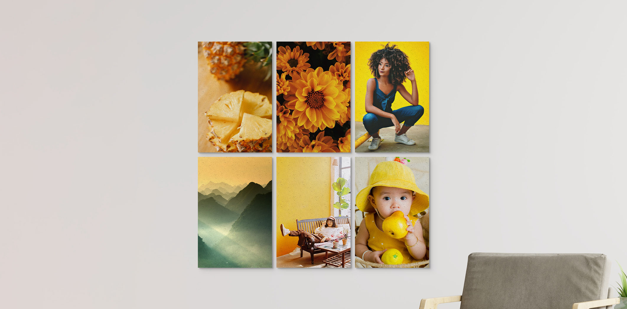 Photos sur toile économiques de 20 x 30 po  - Ensemble de 6