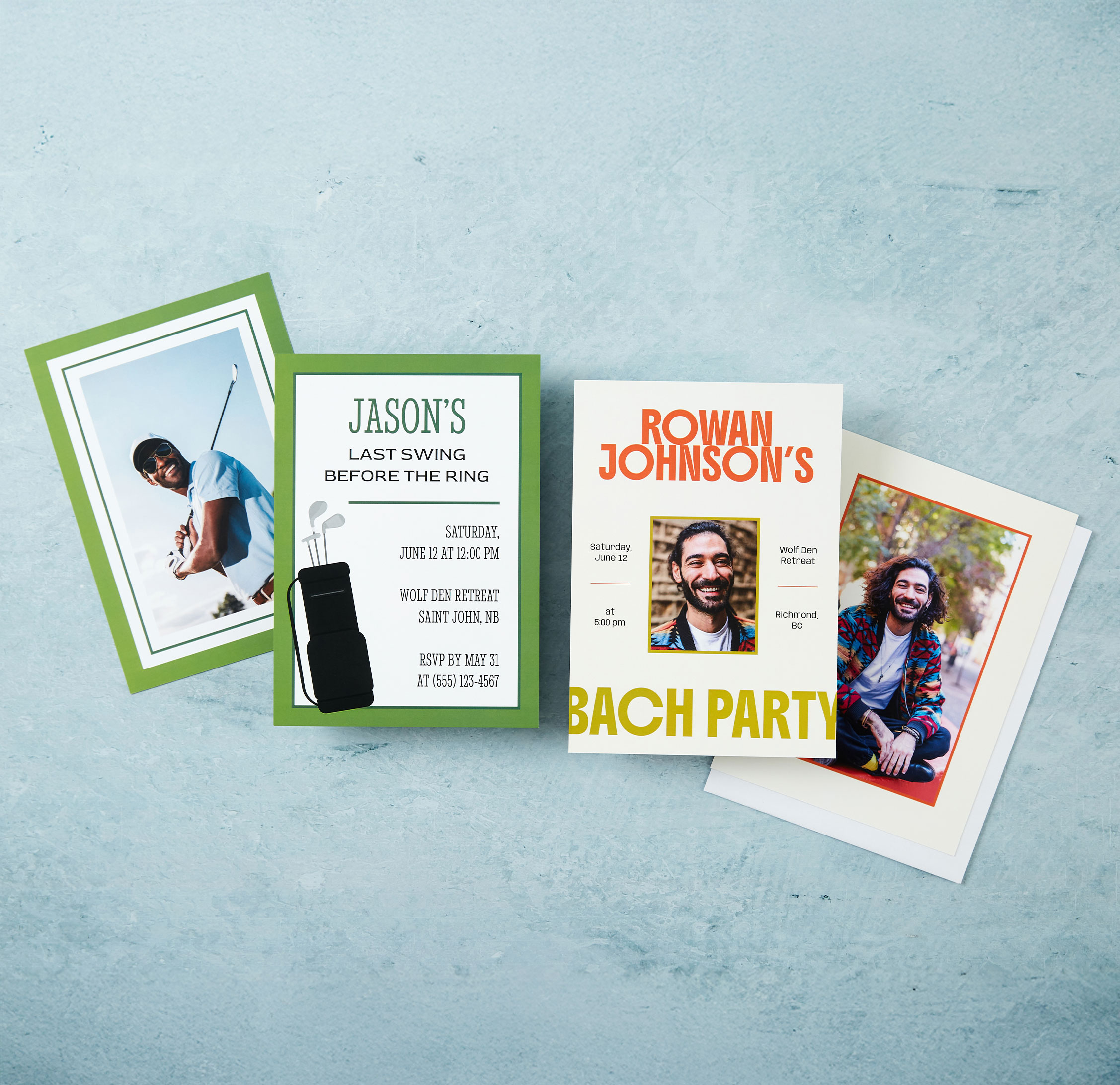 5x7 Soft Touch Bachelor/Bachelorette Party Invitations