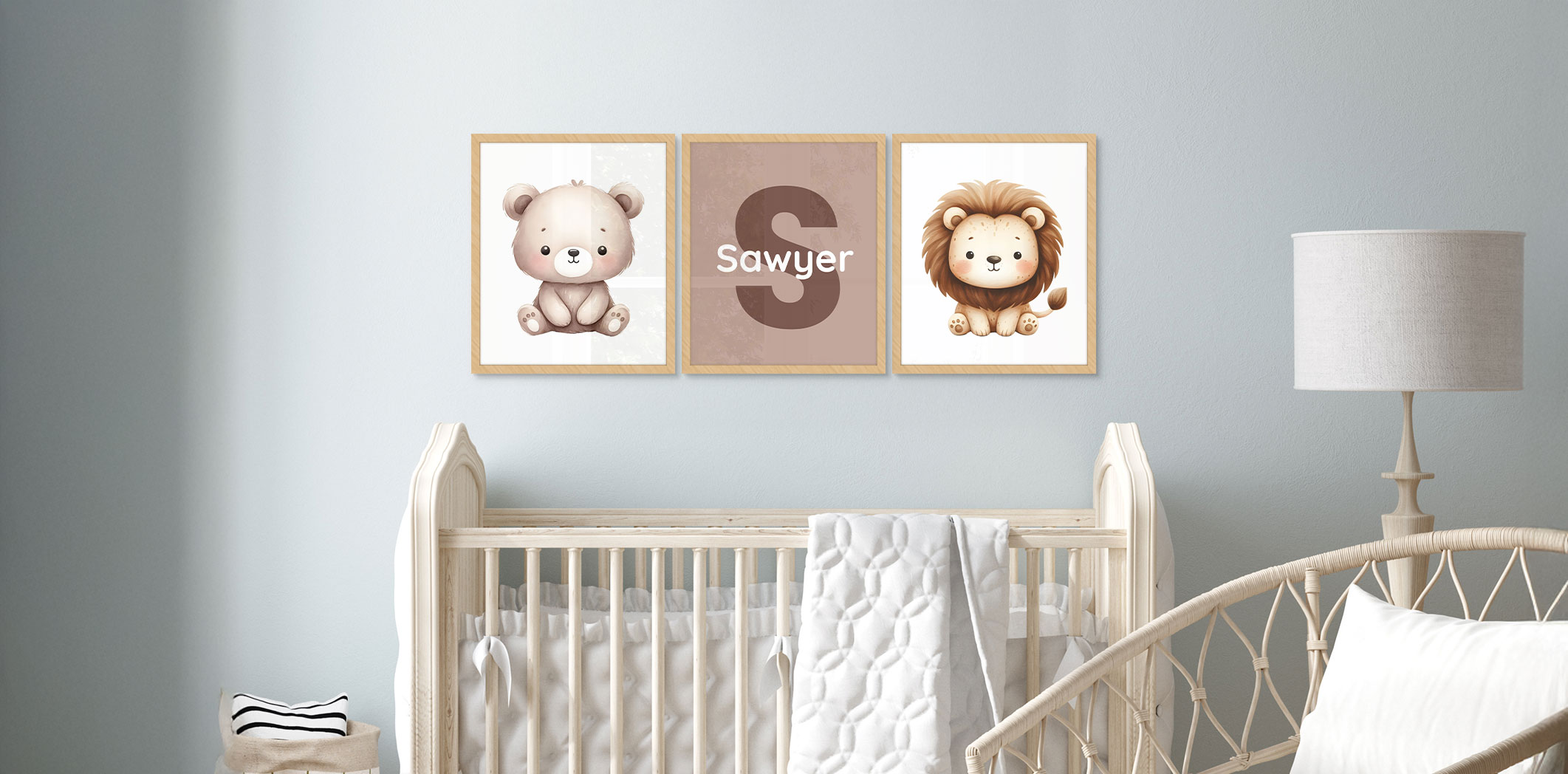 Set of 3 - Themed 16x20 Wood Frames