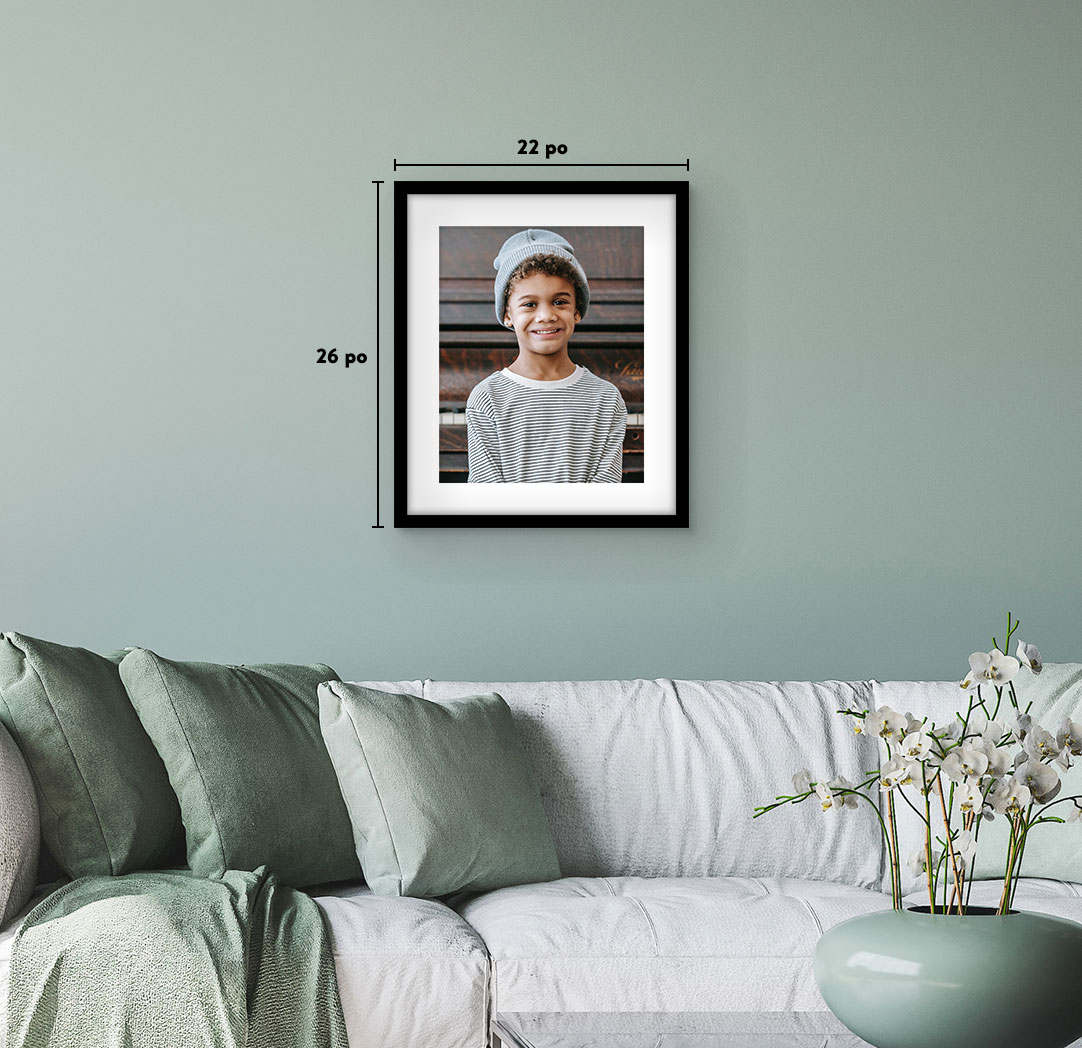 Affiche Étincelle avec cadre noir de 16 x 20 pouces 