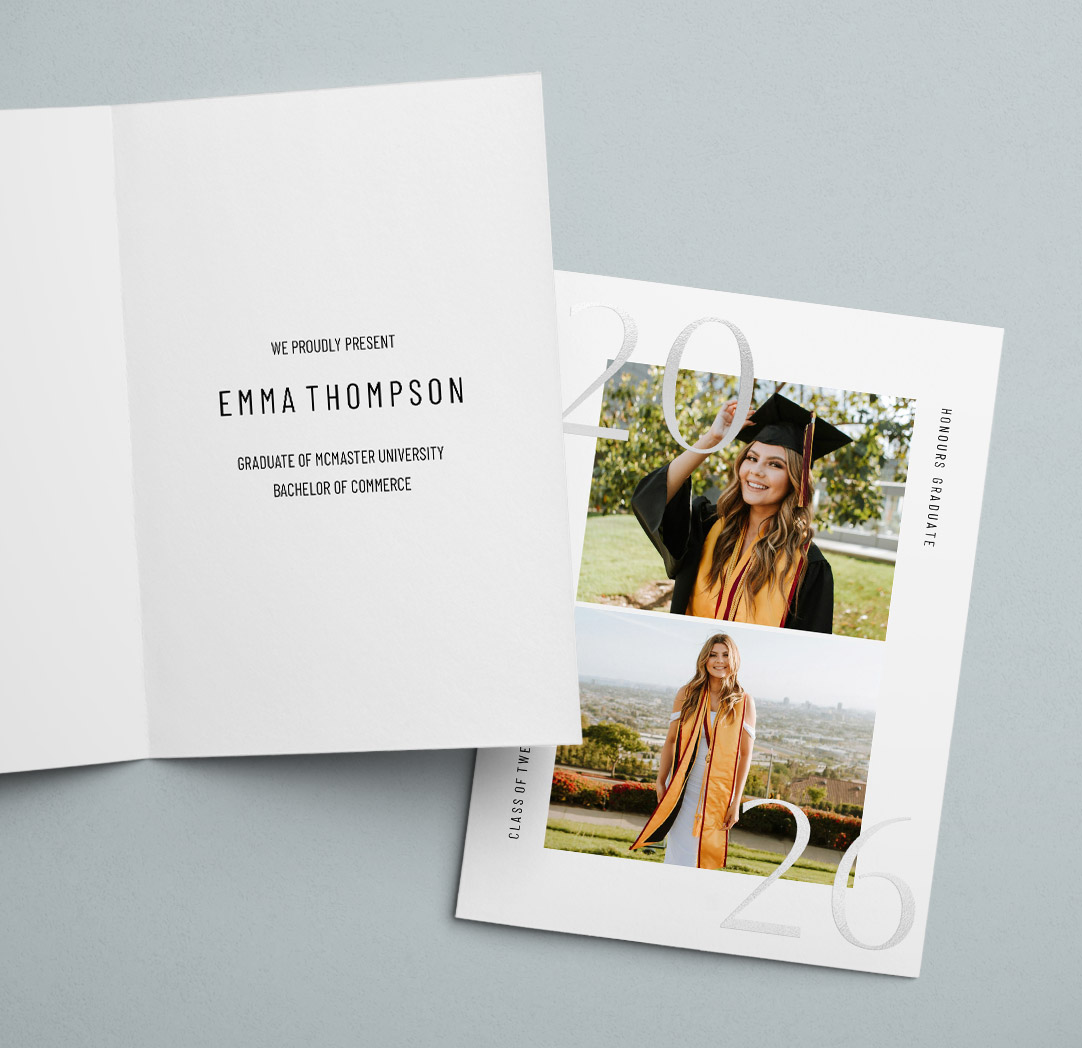 5x7 Folded Soft Touch Foil Announcements
