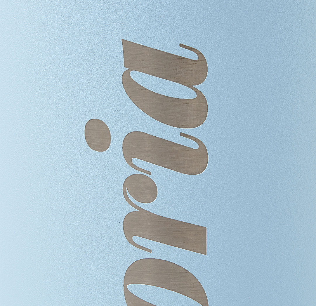 40oz. Light Blue Personalized Travel Tumbler