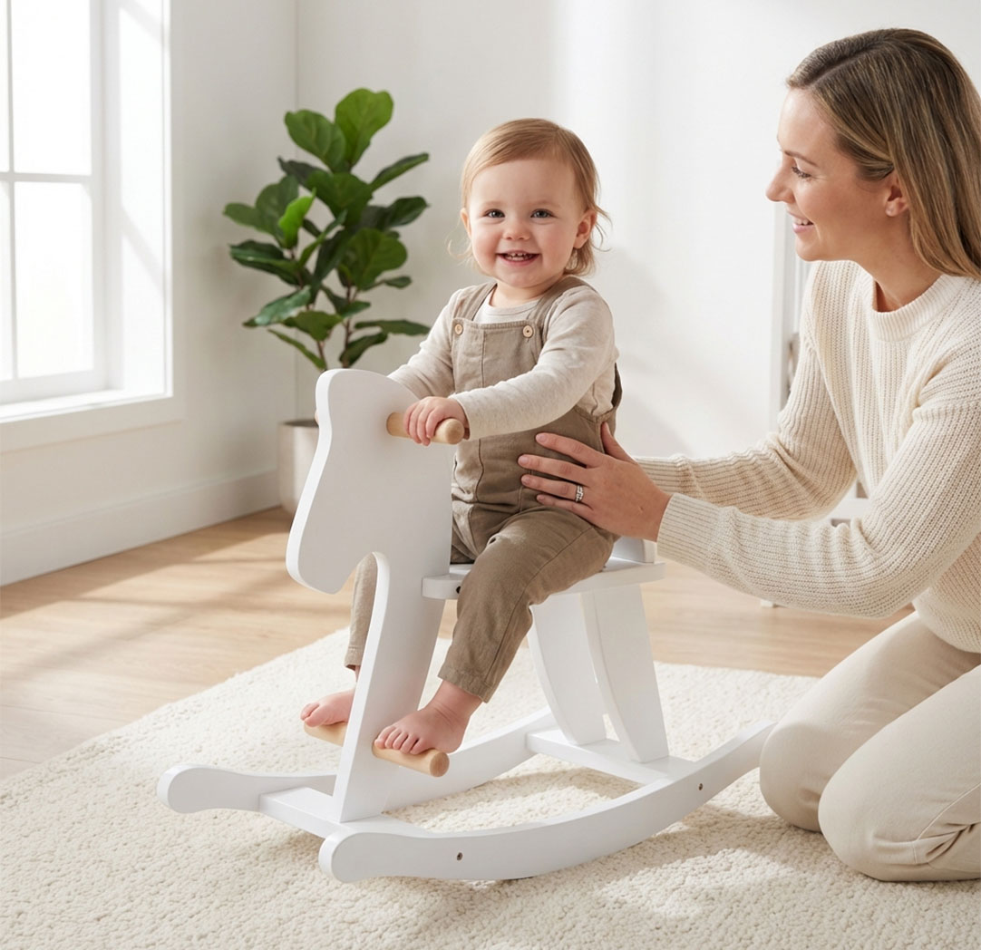 Personalized Wood Rocking Horse