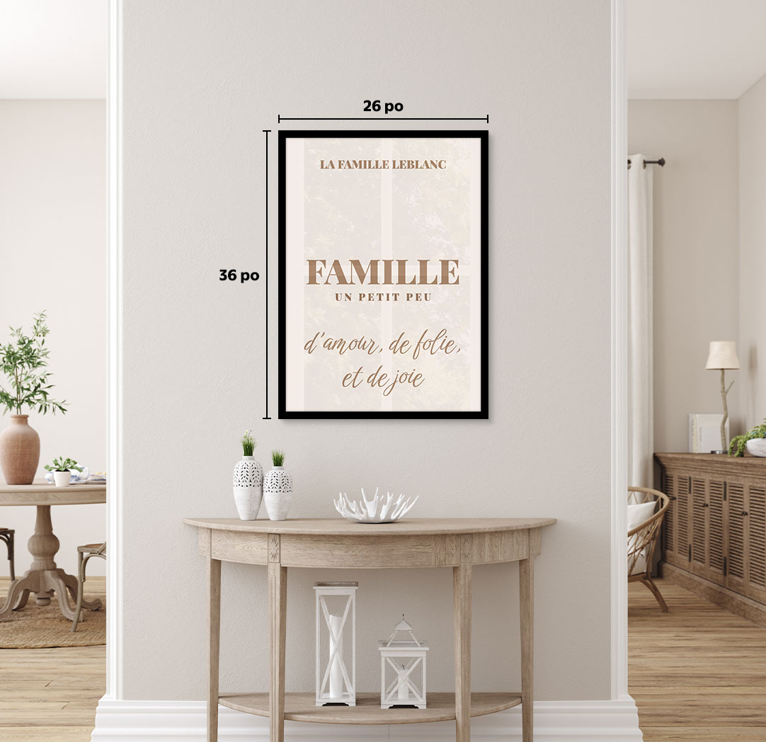 Affiche Étincelle thématique de 20 x 30 po avec cadre noir