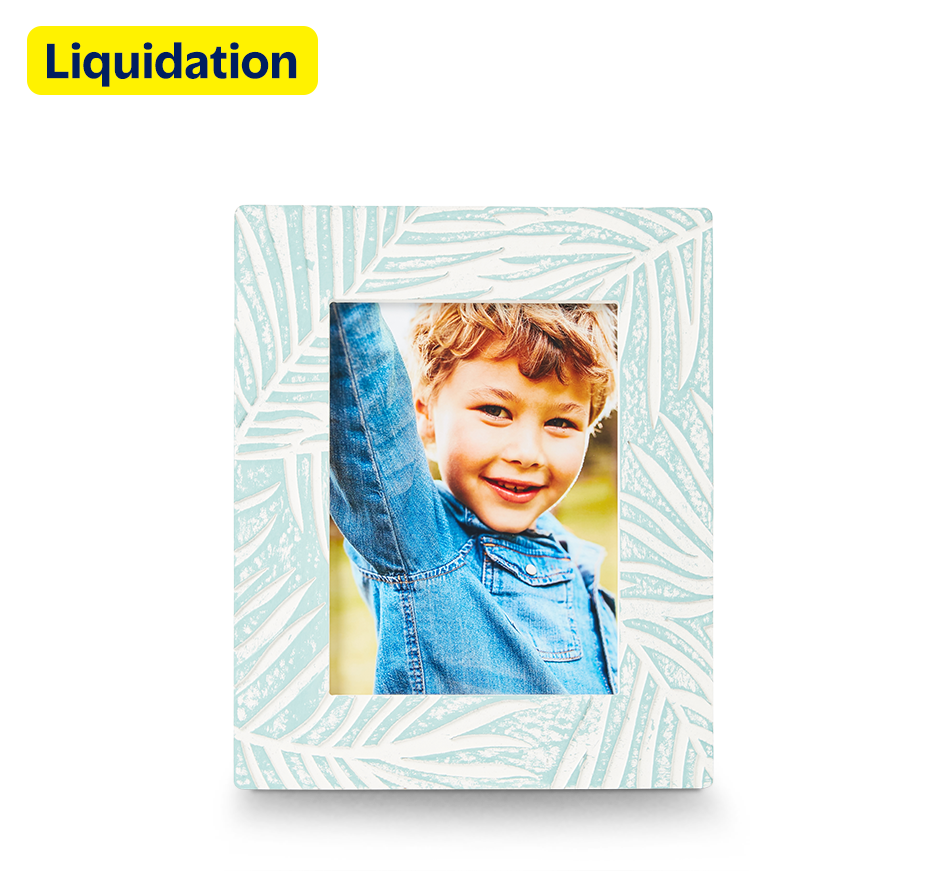 Cadre à motif de palme sculpté 6 x 8 po