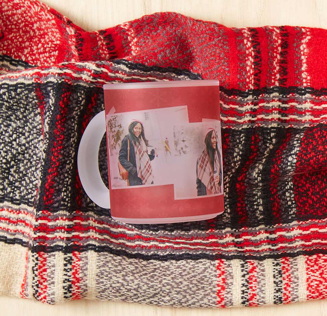 Tasses en verre givré