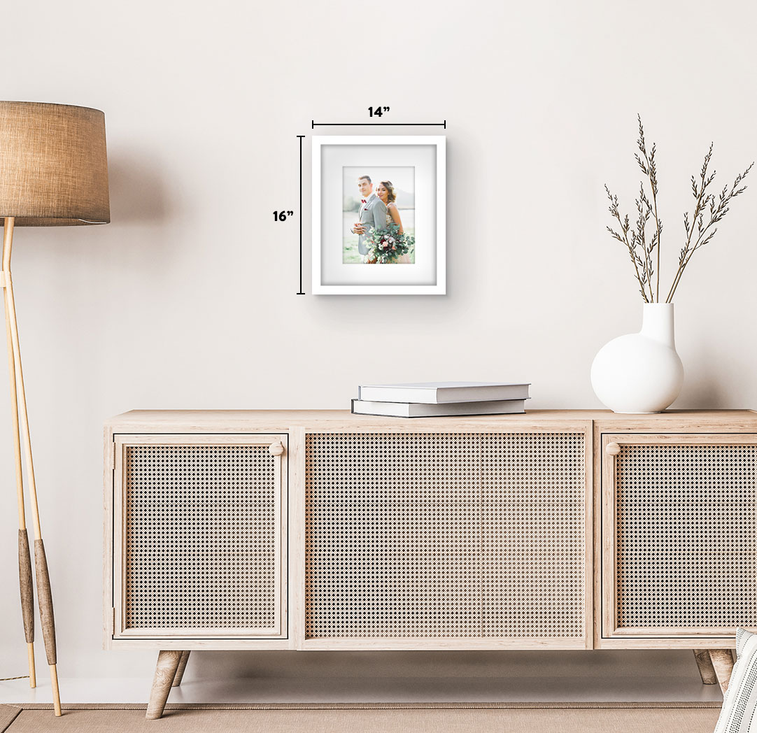 8x10 White Framed Spark Poster