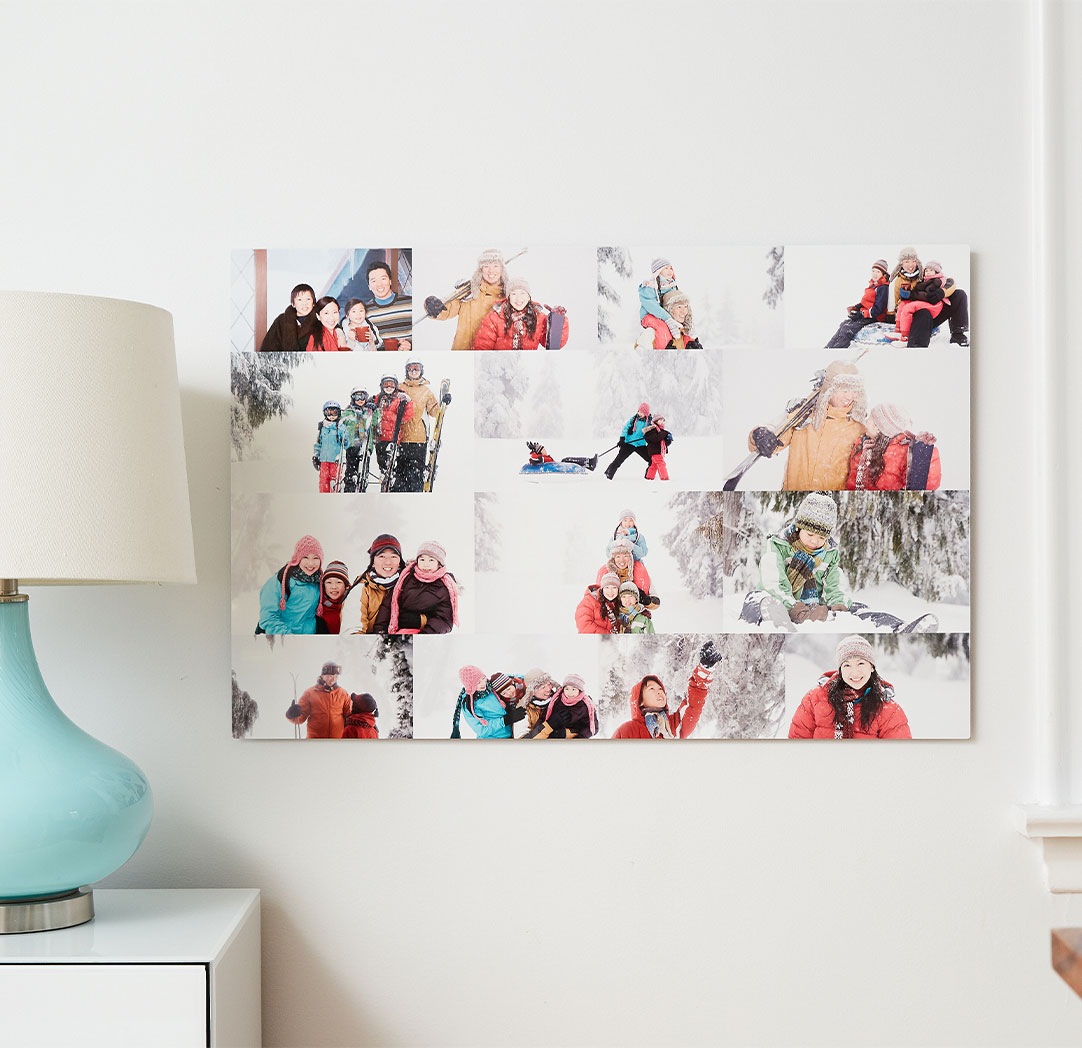 Photos sur plaque de métal de 20 x 30 po