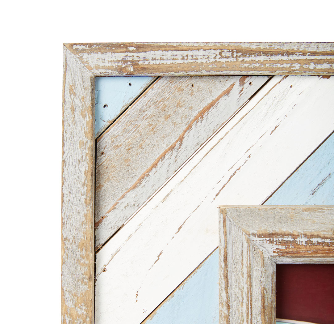 Cadre à rayures diagonales 6 x 8 po