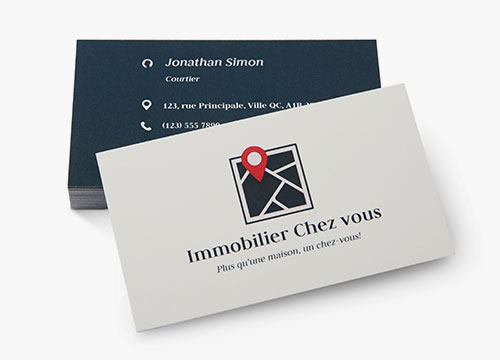 Cartes professionnelles, impression recto-verso