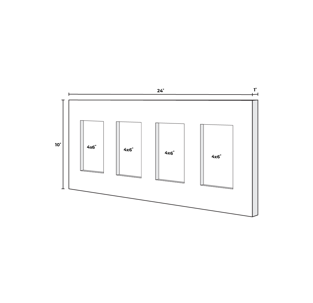 4x6 Black Rustic Frame (4)