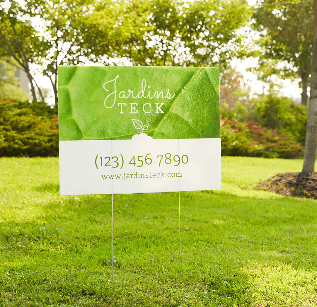 Affiche de jardin de 24 x 18 pouces