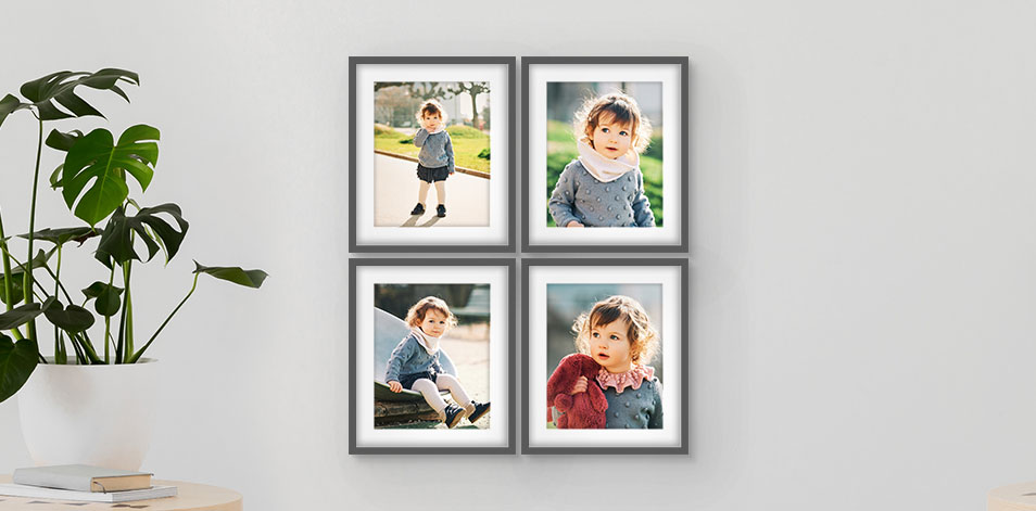 16x20 Grey - Set of 4