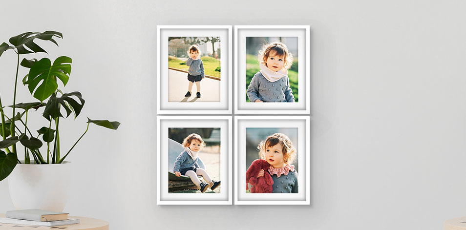 16x20 White - Set of 4