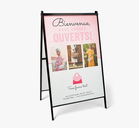 Affiches chevalet