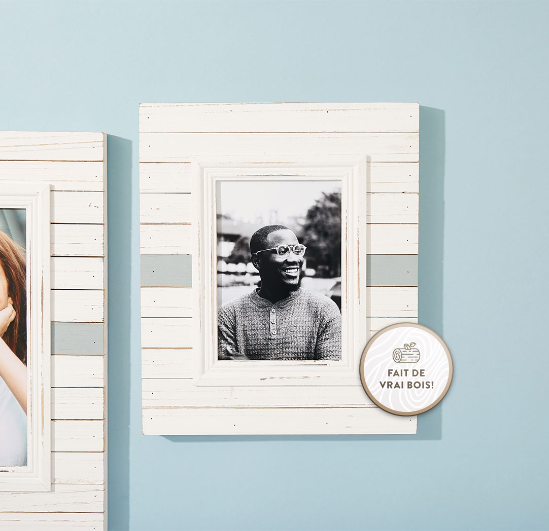 Cadre à rayures horizontales 5 x 7 po