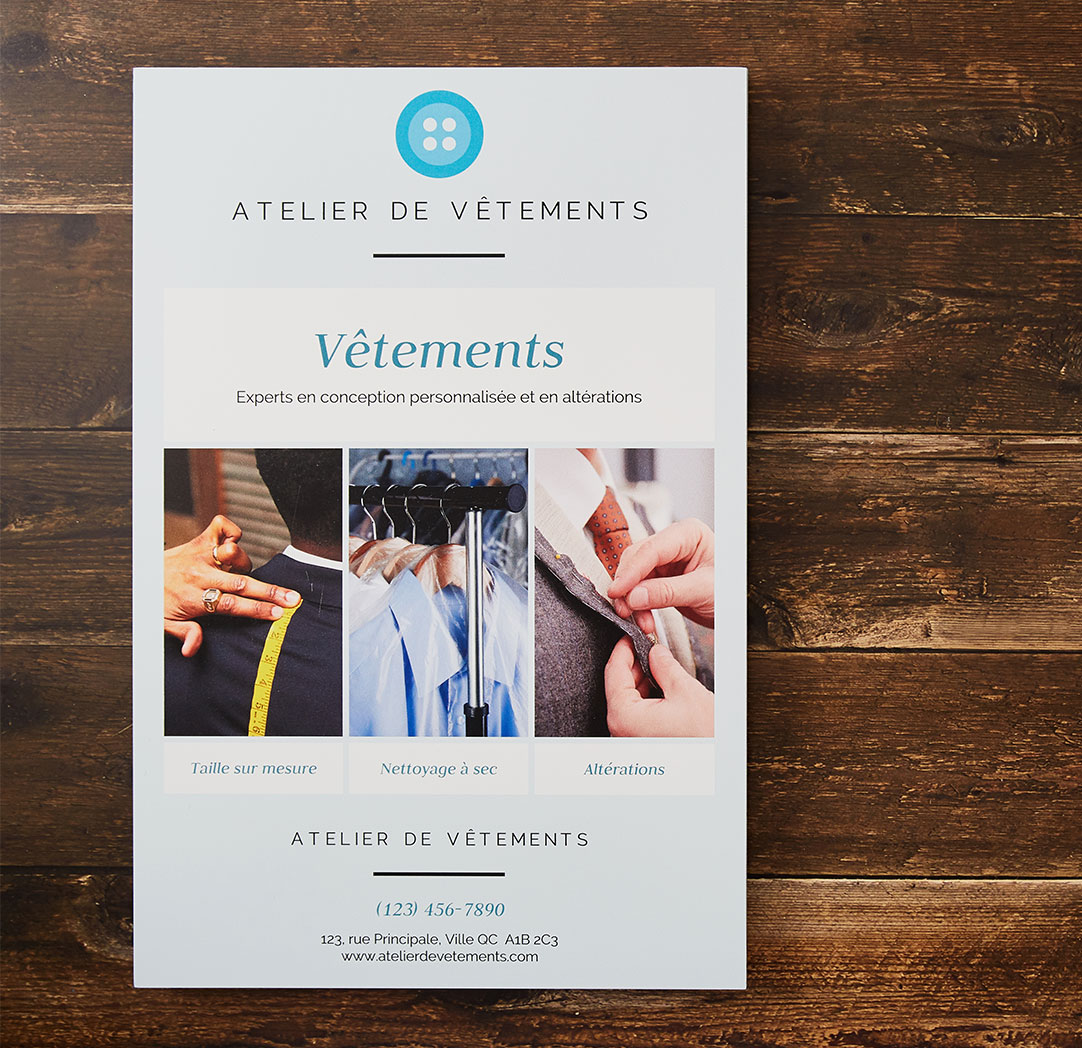 Affiches sur métal de 12 x 18 pouces