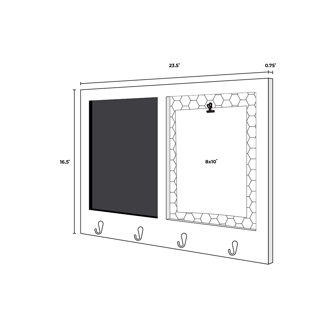 8x10 Chalkboard Hooks