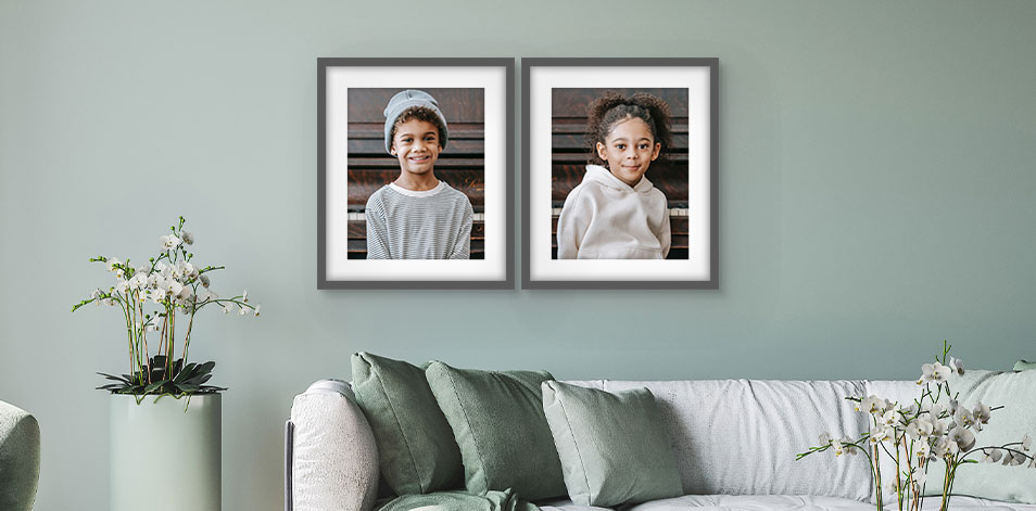 16x20 Grey - Set of 2