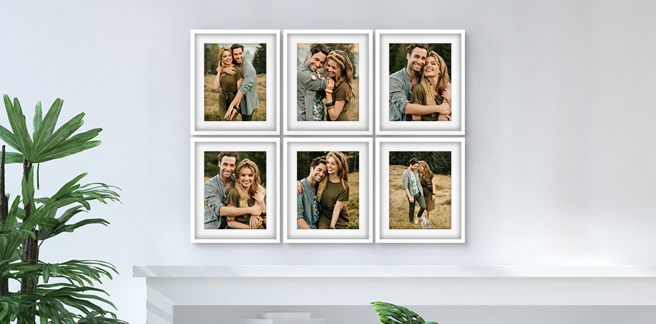 16x20 White - Set of 6