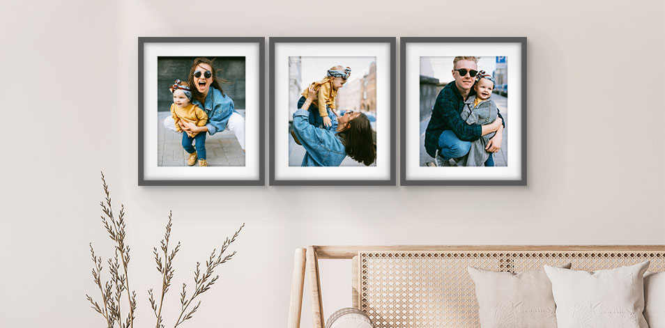 16x20 Grey - Set of 3