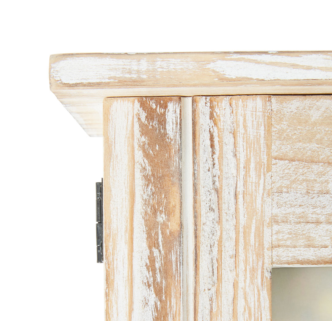 5x7 White Wash Key Hook